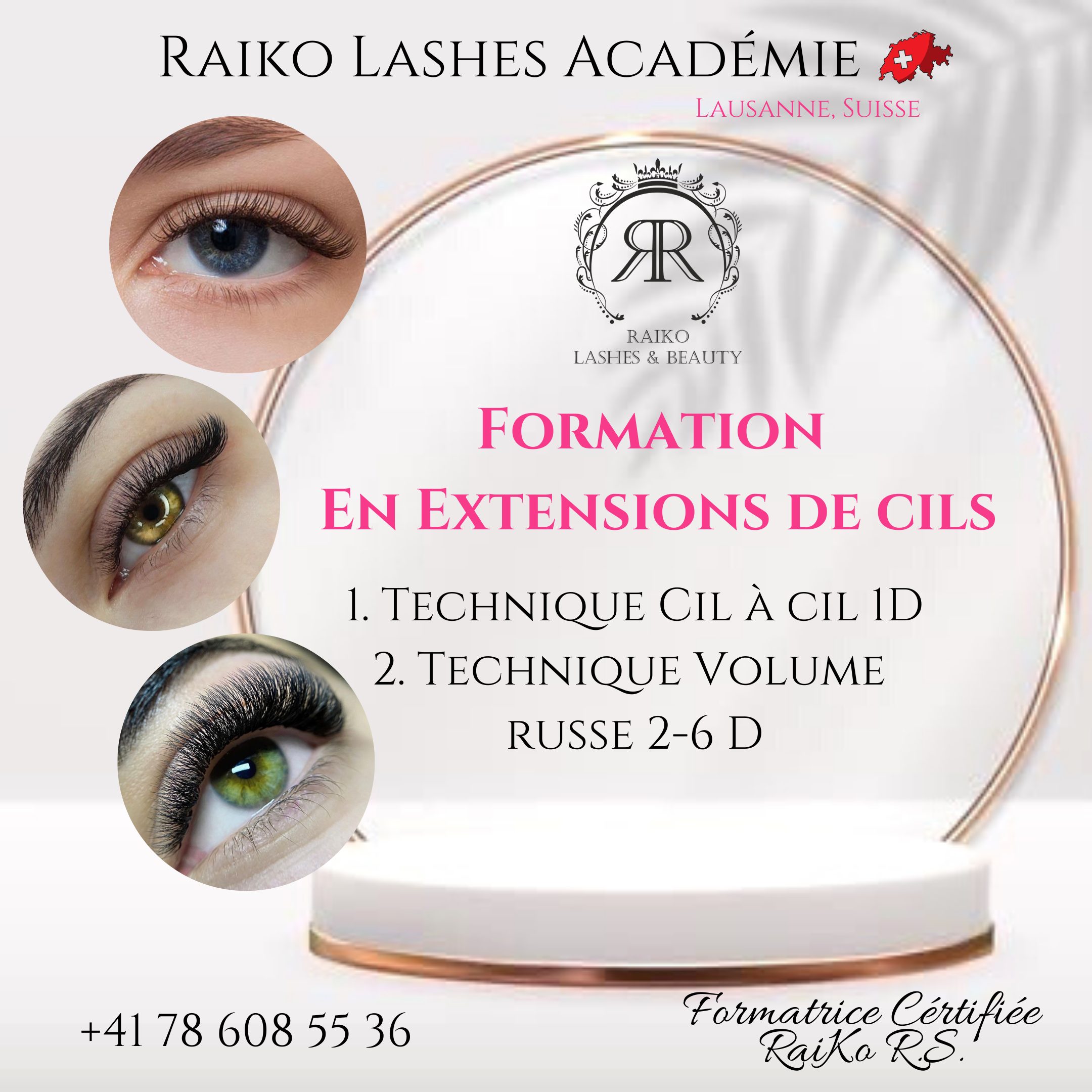 La Formation en Extensions de Cils Technique cil à cil 1D et Volume 2-6D