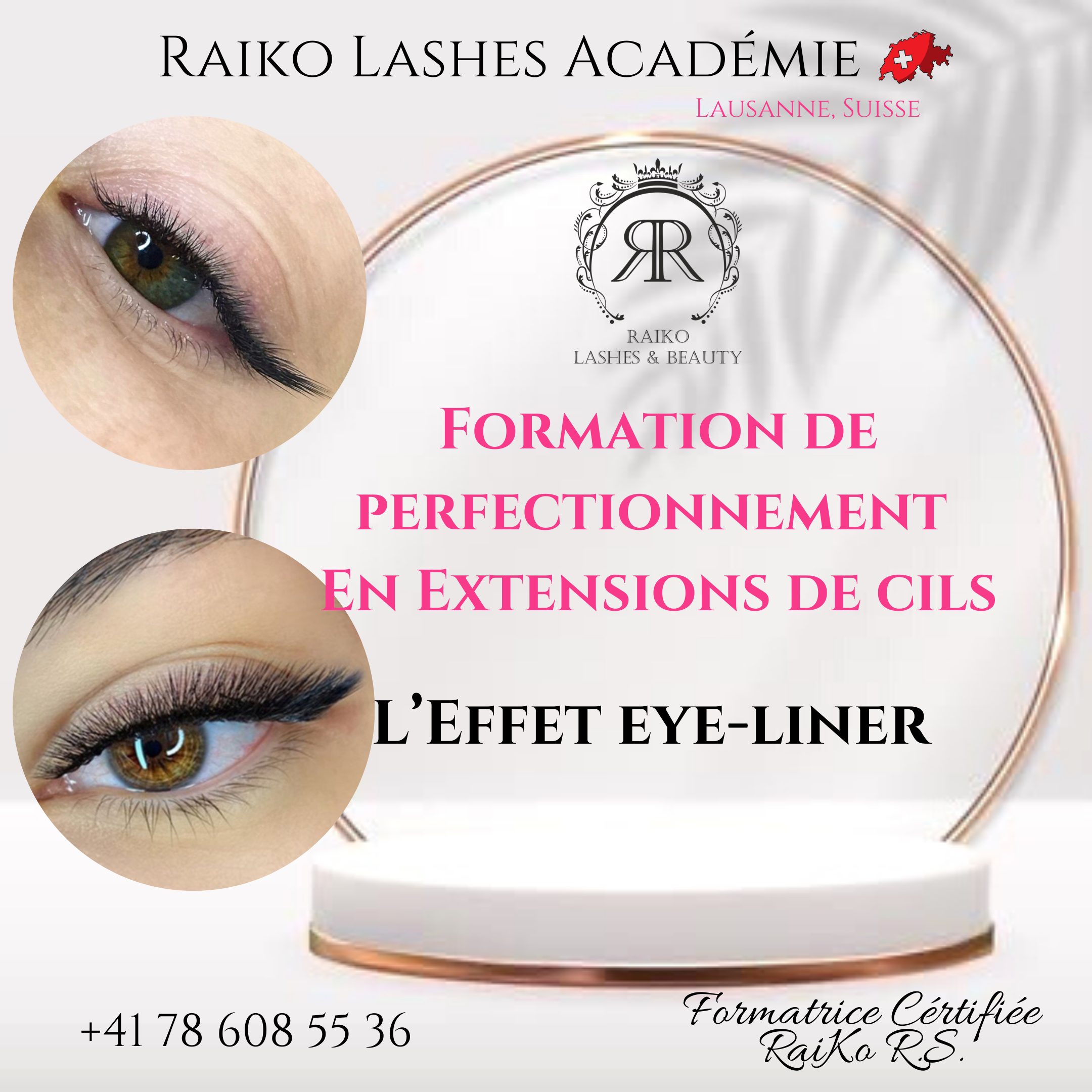 Formation de perfectionnement en extensions de cils EFFET EYE-LINER