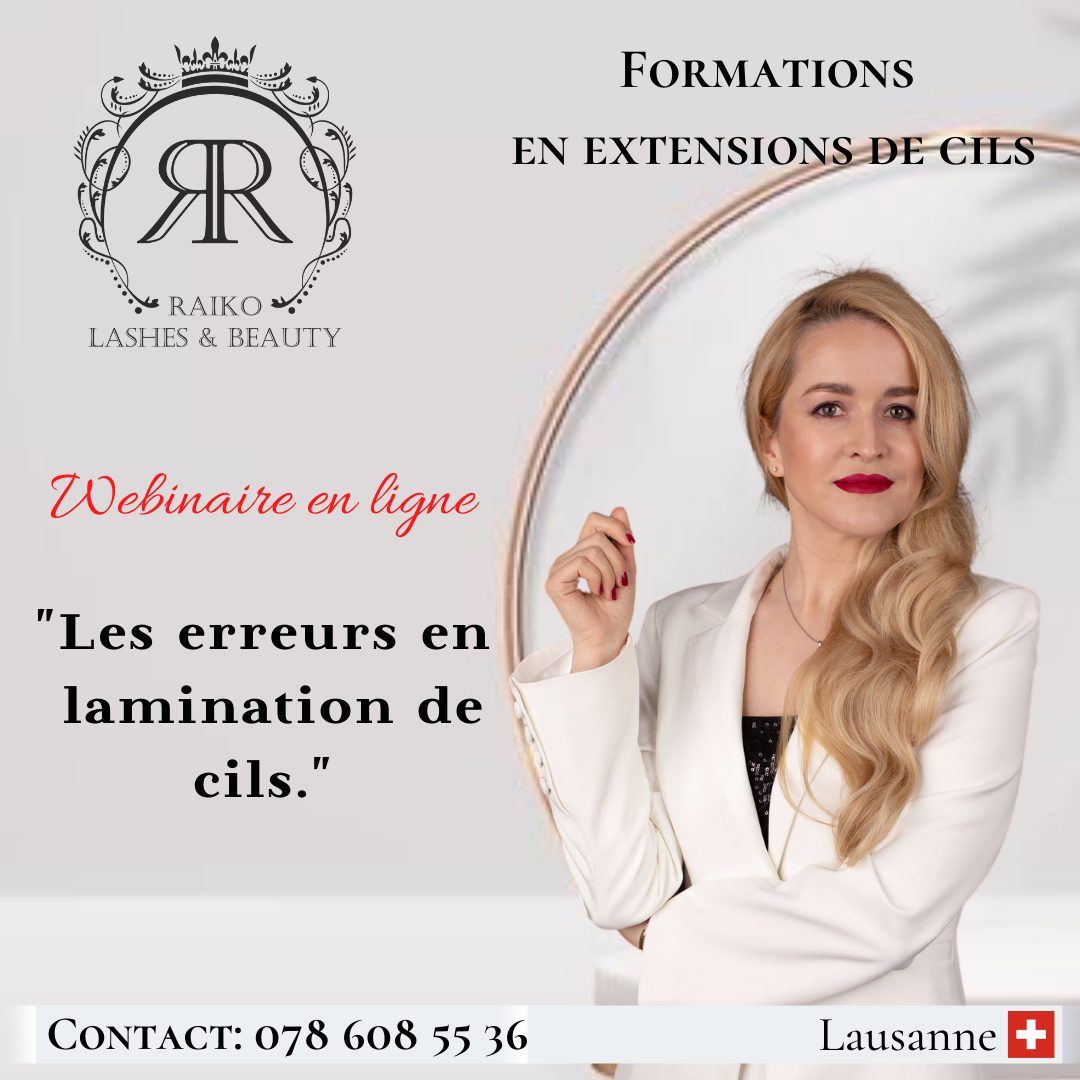 Webinar «Les erreurs en lamination de cils. Les secrets d’une lamination parfaite »