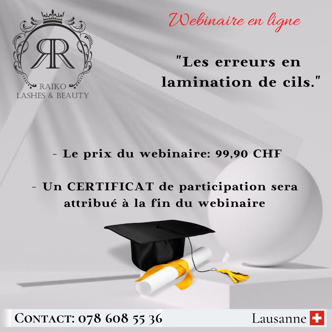Webinar «Les erreurs en lamination de cils. Les secrets d’une lamination parfaite » – Image 4