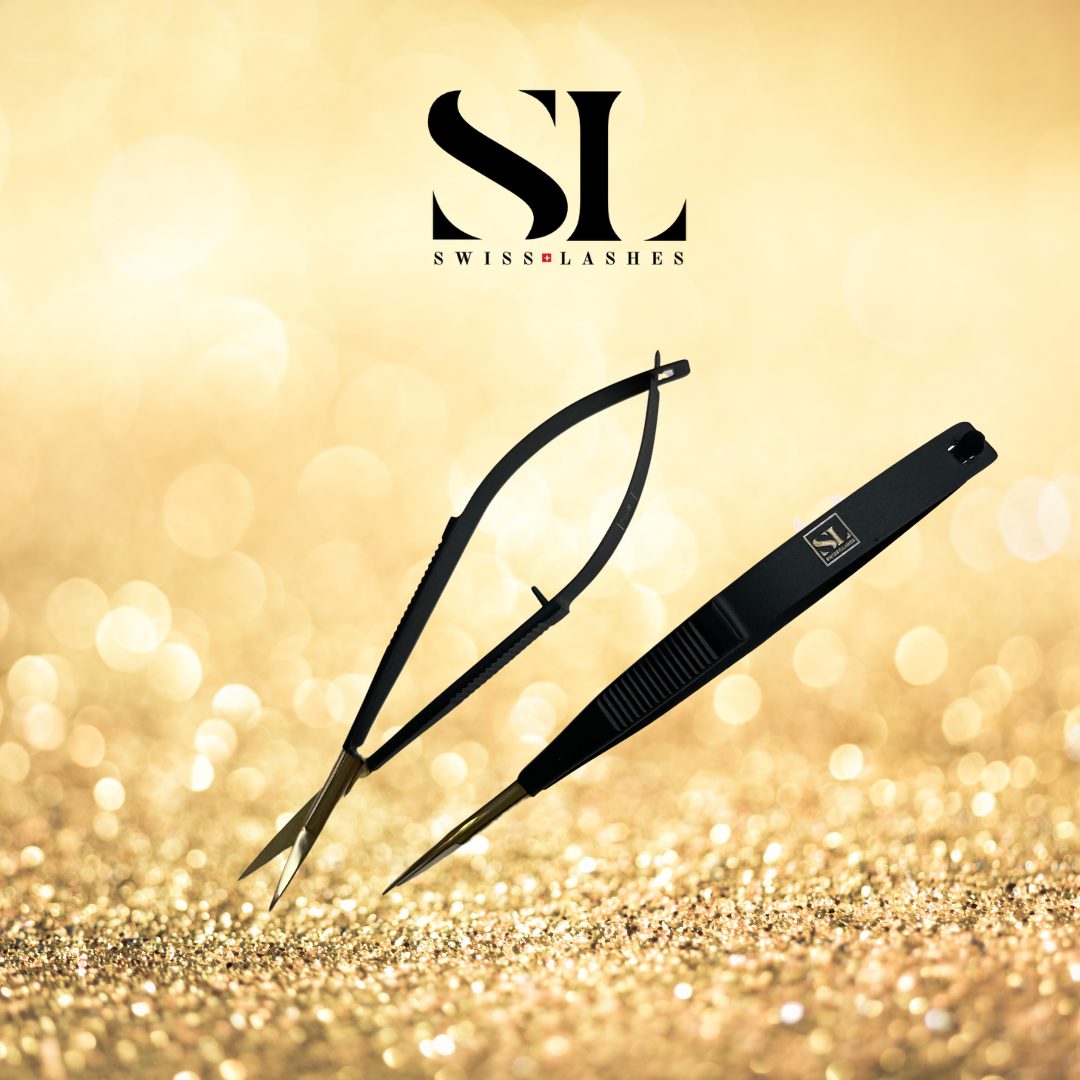 SwissLashes scissor black "Diamond Collection"