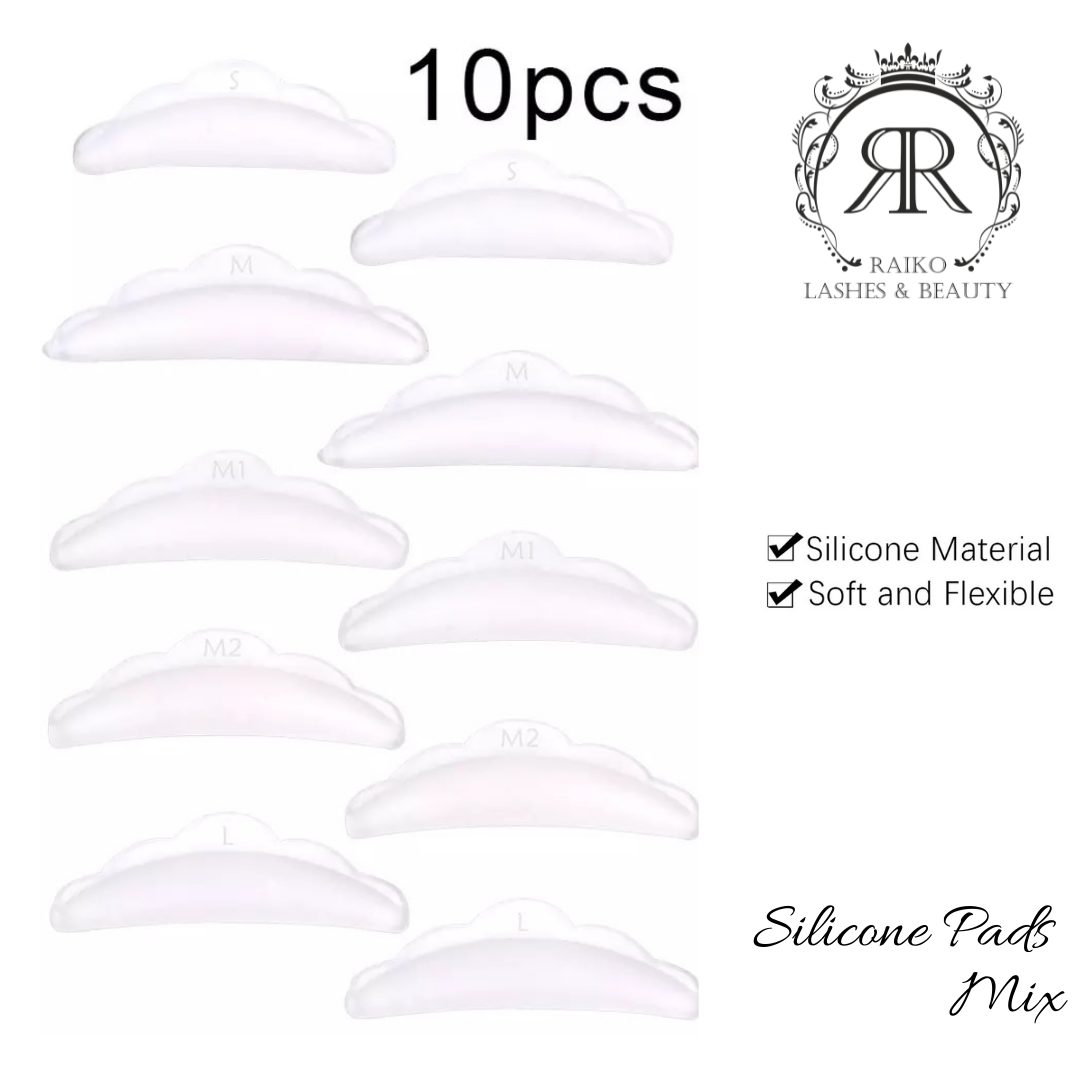 Silicon Pads RaikoLashes MIX (5 sizes)