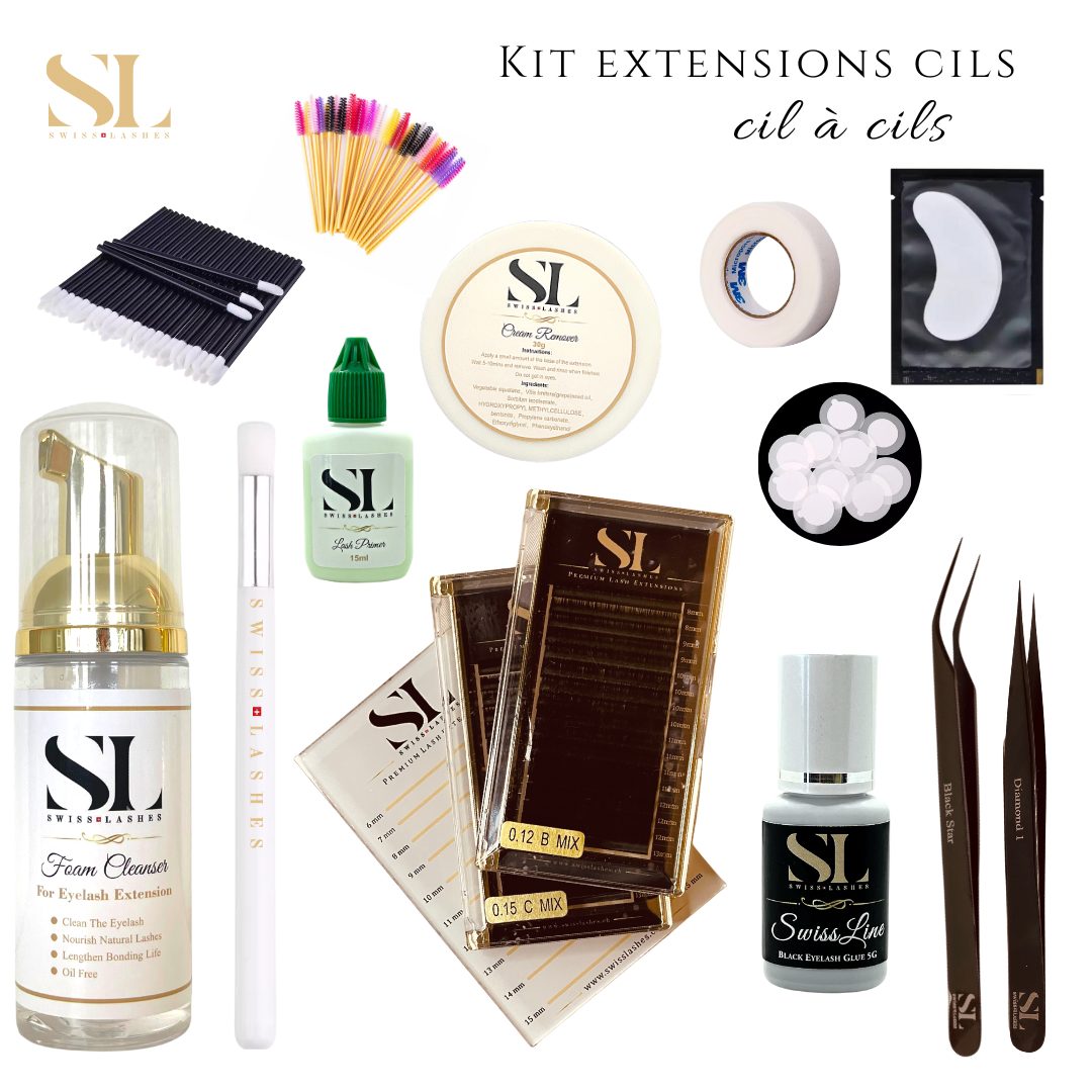 KIT EXTENSION CILS «CIL à CIL » SWISS LASHES