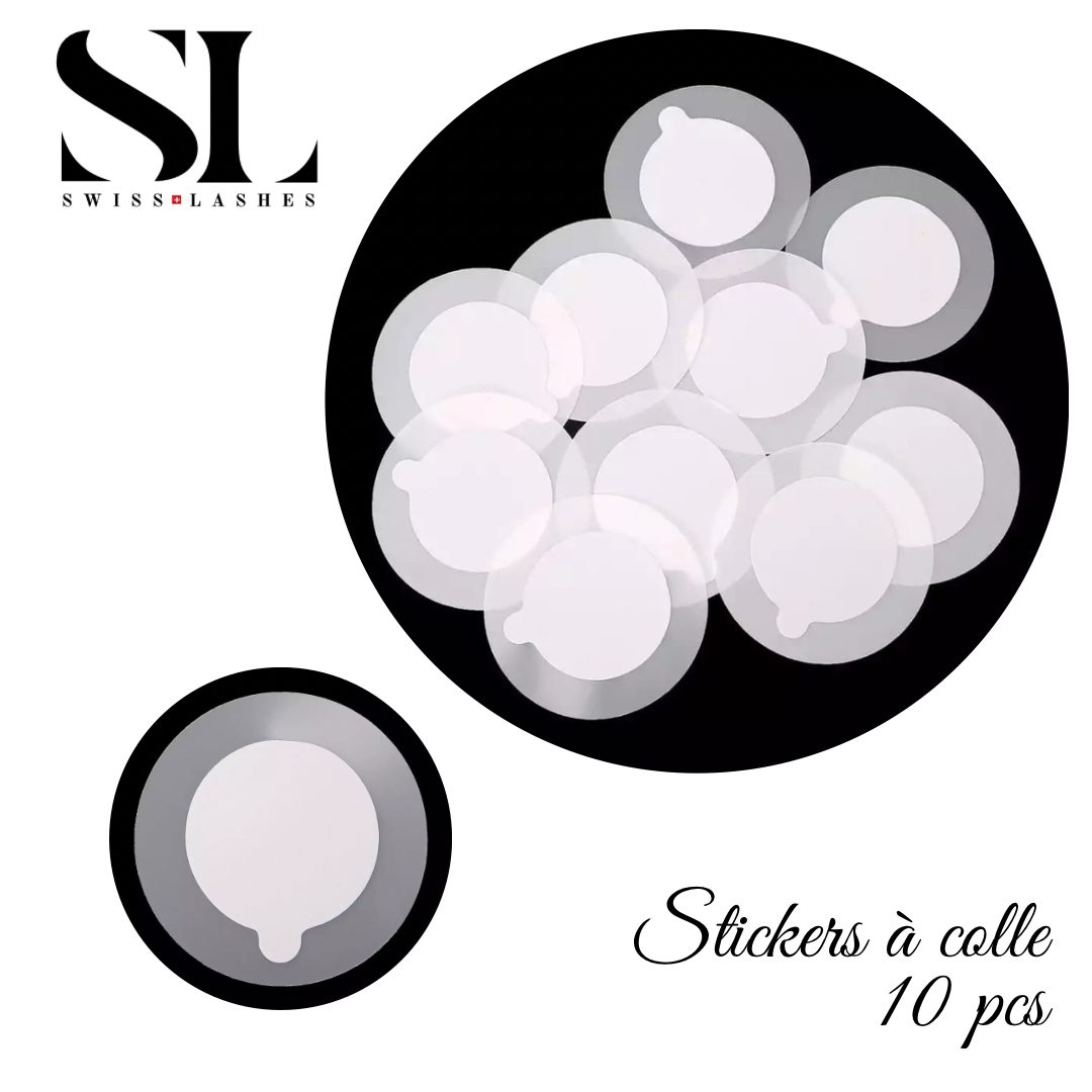 Stickers à colle extension cils 10 pcs
