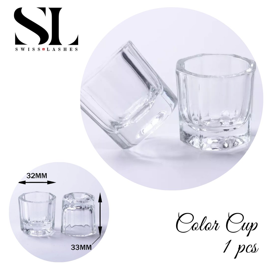 Godet Verre Teinture Cils Sourcils