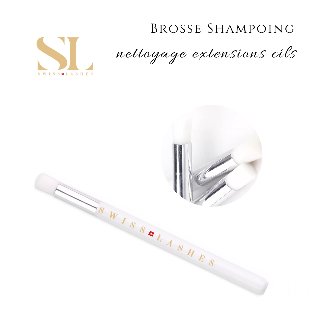 Pinceau shampoing extensions cils