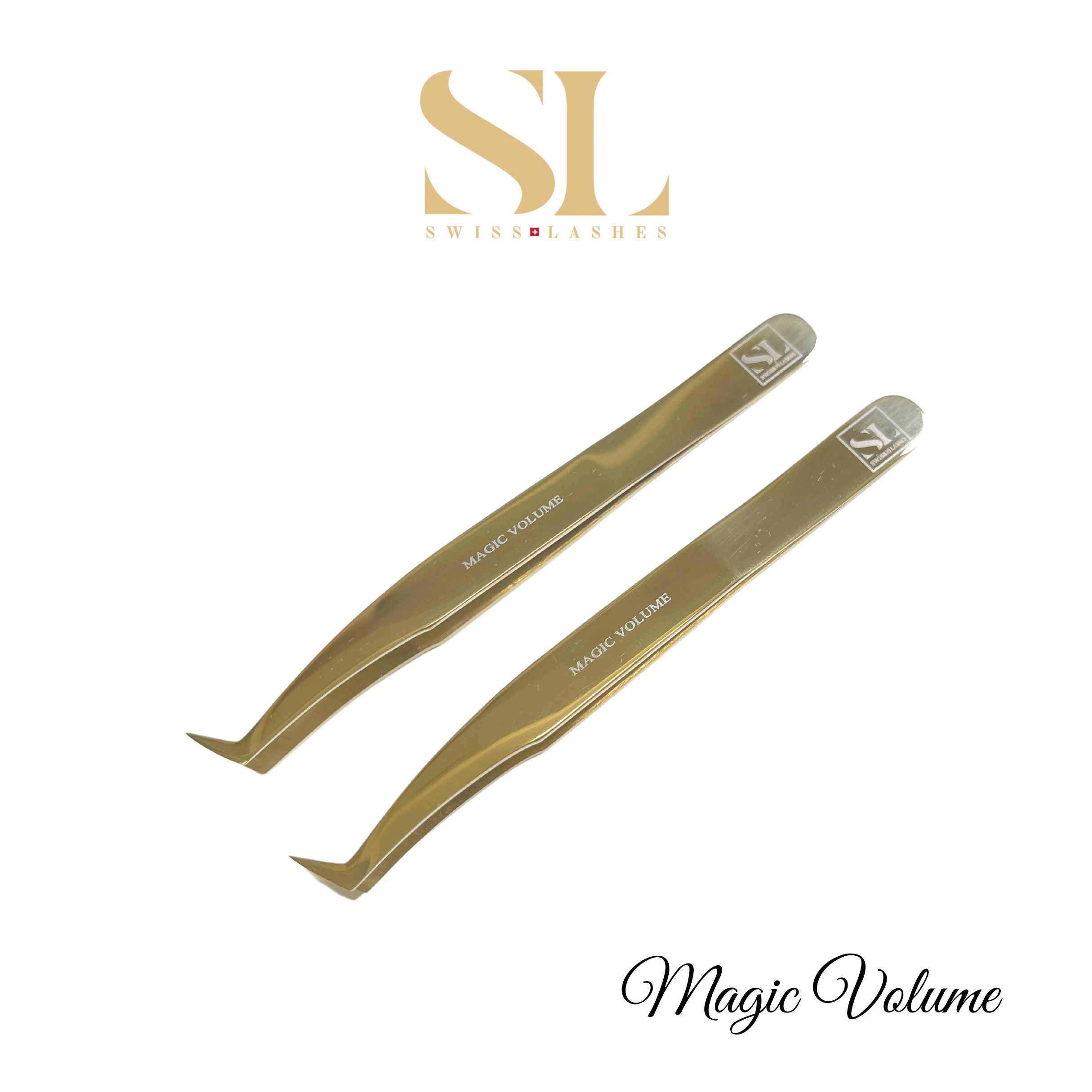 Pinces extensions de cils "Swiss Lashes" Gold Collection – Image 7