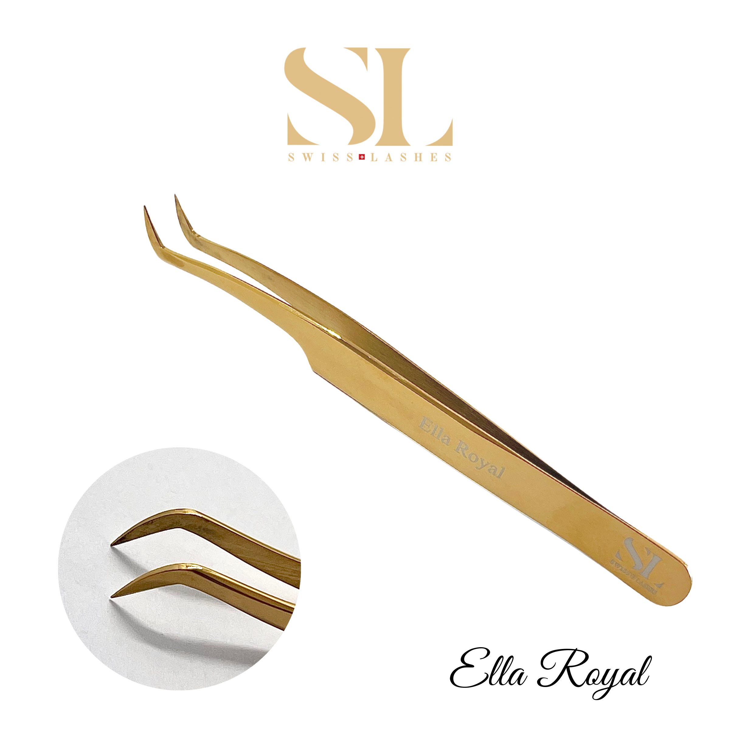 Pinces extensions de cils "Swiss Lashes" Gold Collection – Image 4