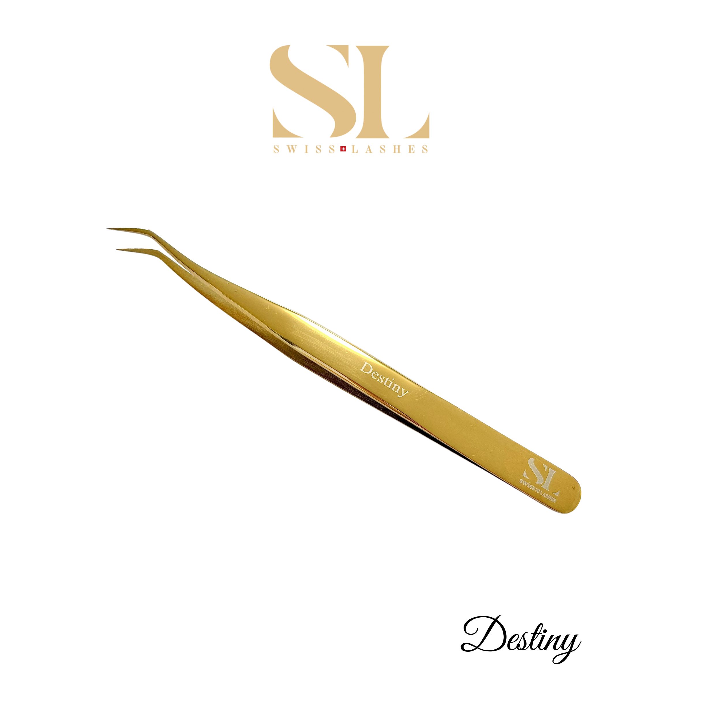 Pinces extensions de cils "Swiss Lashes" Gold Collection – Image 3